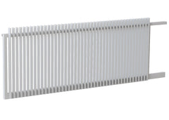 65x16 Aluminium Batten Sliding Gate | Radiator Style 50mm Gap Australia
