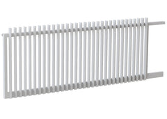 65x16 Aluminium Batten Sliding Gate | Radiator Style 75mm Gap Australia