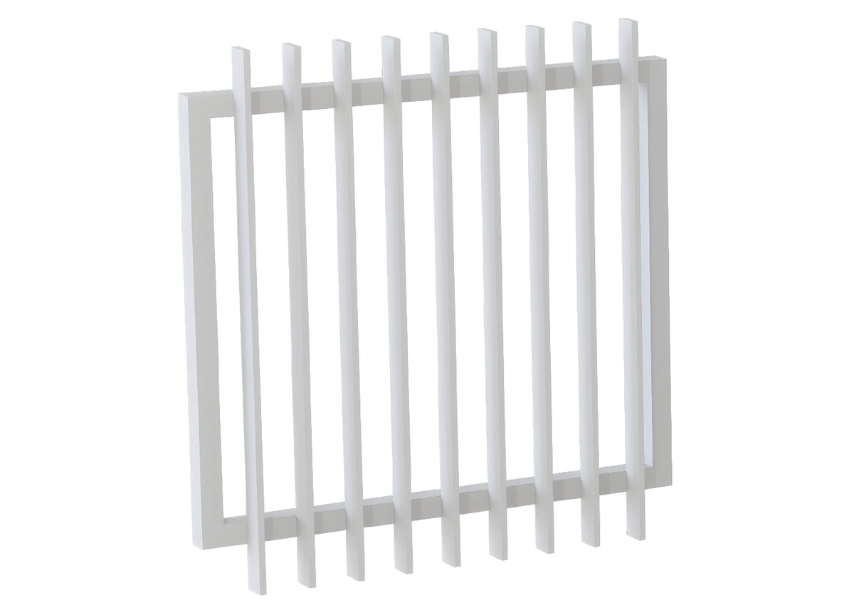 65x16 Aluminium Batten Swing Gate | Radiator Style 100mm Gap Australia