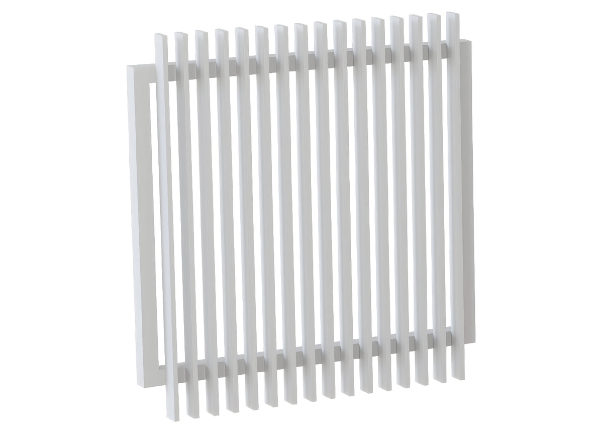 65x16 Aluminium Batten Swing Gate | Radiator Style 50mm Gap Australia