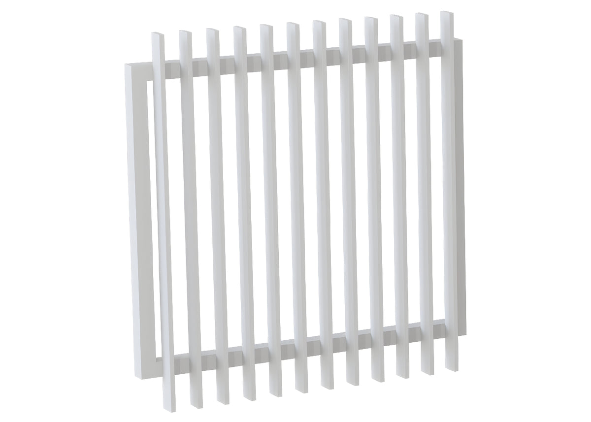 65x16 Aluminium Batten Swing Gate | Radiator Style 75mm Gap Australia