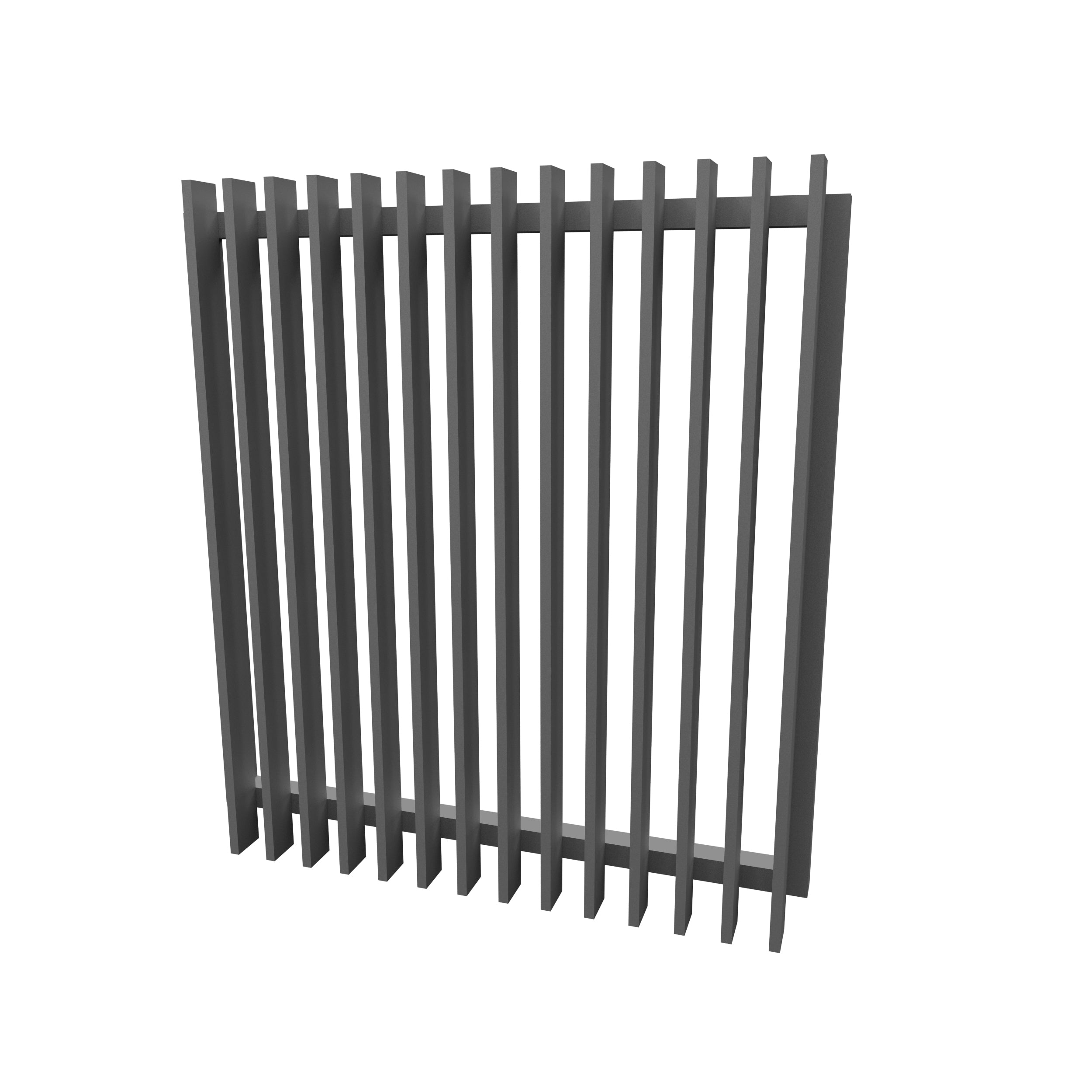 Aluminium Batten Pedestrian Gate, Custom cut to size. Up to 1200mm high x 1000mm wide