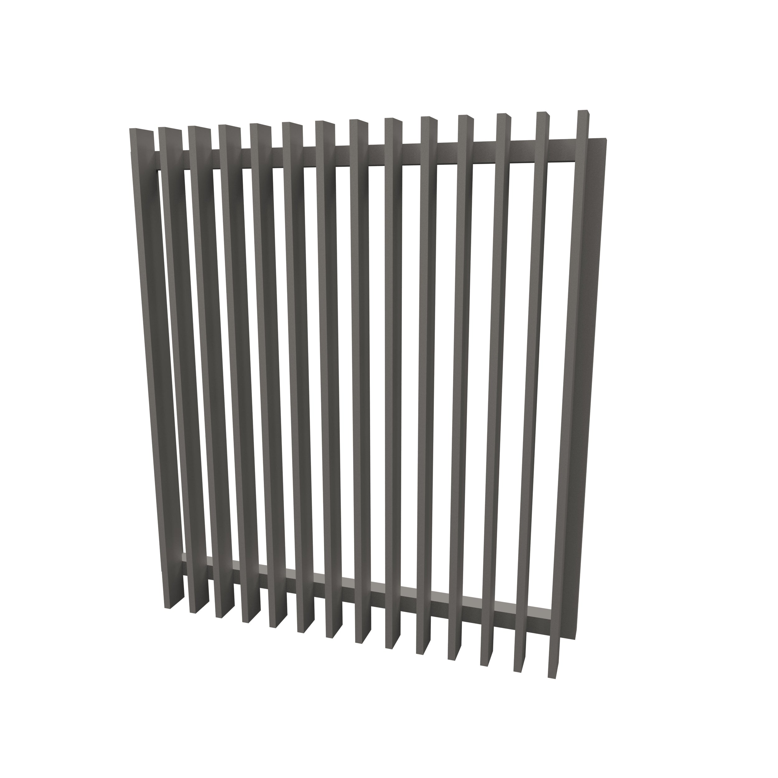 Aluminium Batten Pedestrian Gate, Custom cut to size. Up to 1200mm high x 1000mm wide
