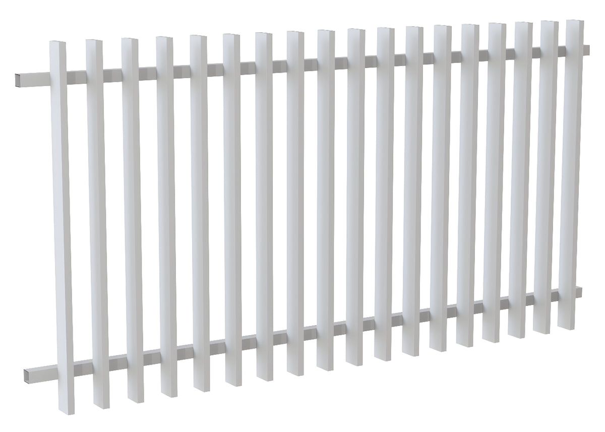 75x25 Aluminium Batten Fence Panel | Radiator Style 100mm Gap Australia