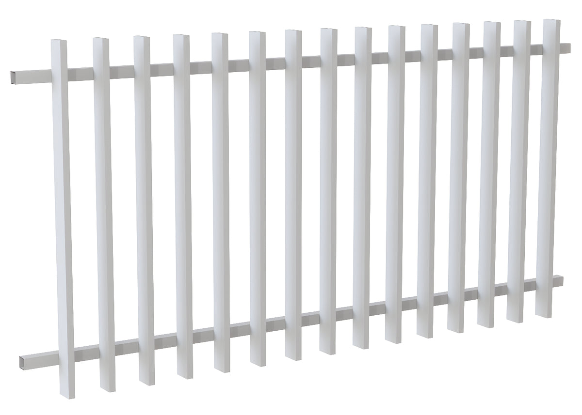 75x25 Aluminium Batten Fence Panel | Radiator Style 125mm Gap Australia