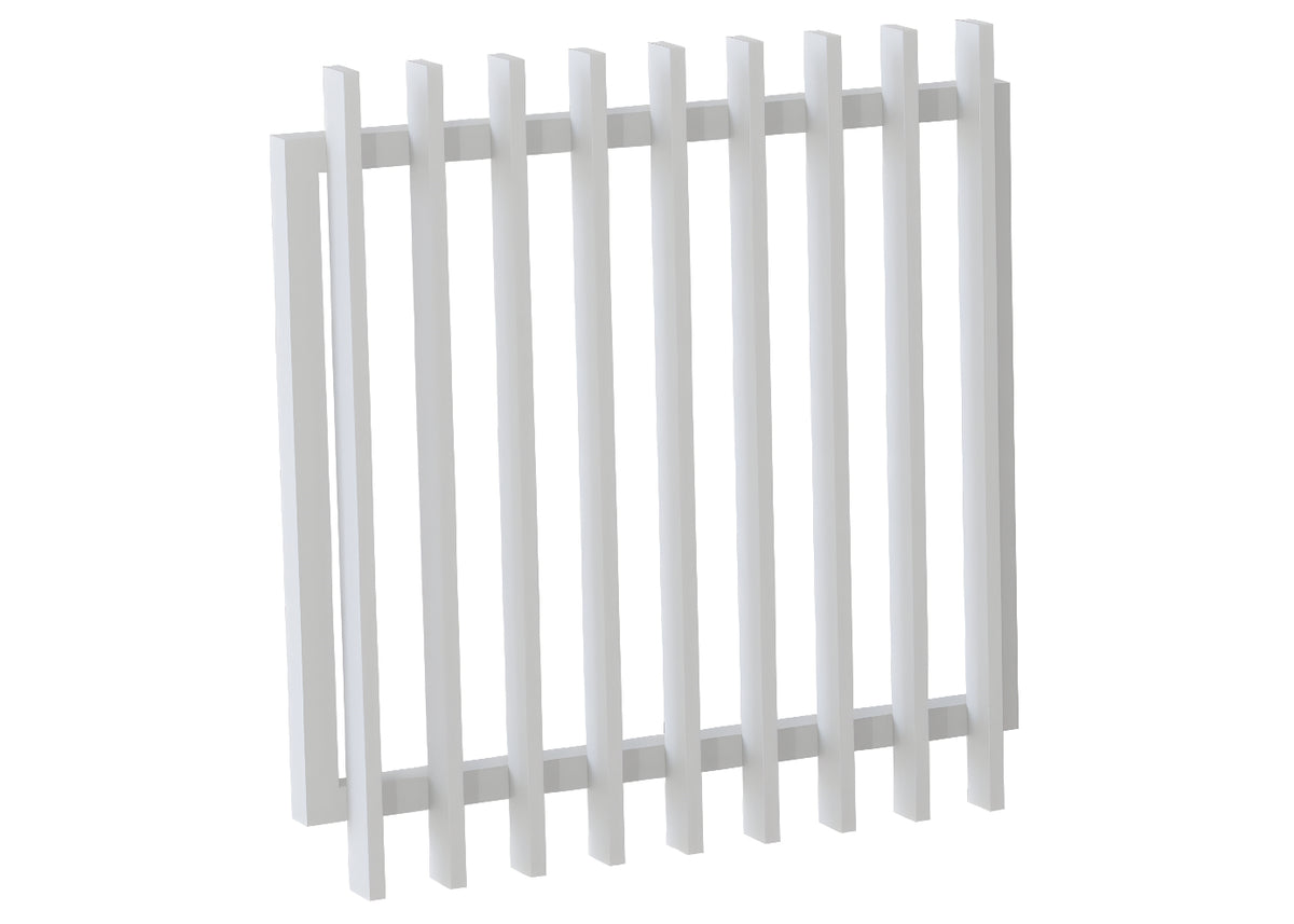 75x25 Aluminium Batten Swing Gate | Radiator Style 100mm Gap Australia