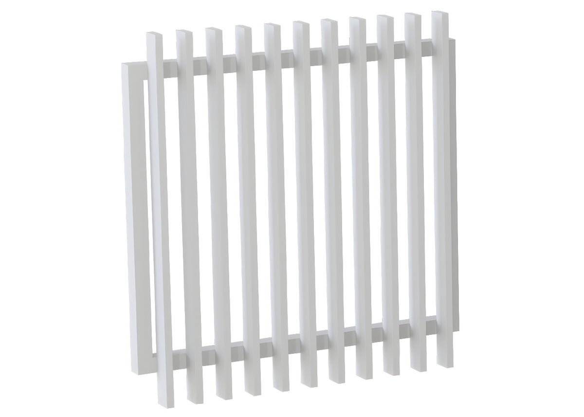75x25 Aluminium Batten Swing Gate | Radiator Style 75mm Gap Australia