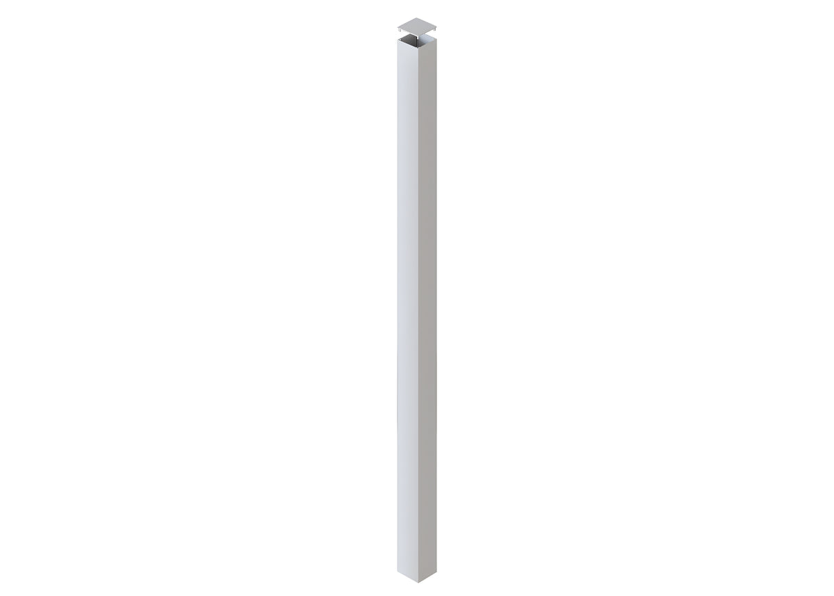75 x 75 x 2.0mm ALUMINIUM POST (Screw Fluted) - In-Ground