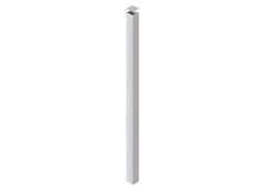 75 x 75 x 2.0mm ALUMINIUM POST (Screw Fluted) - In-Ground