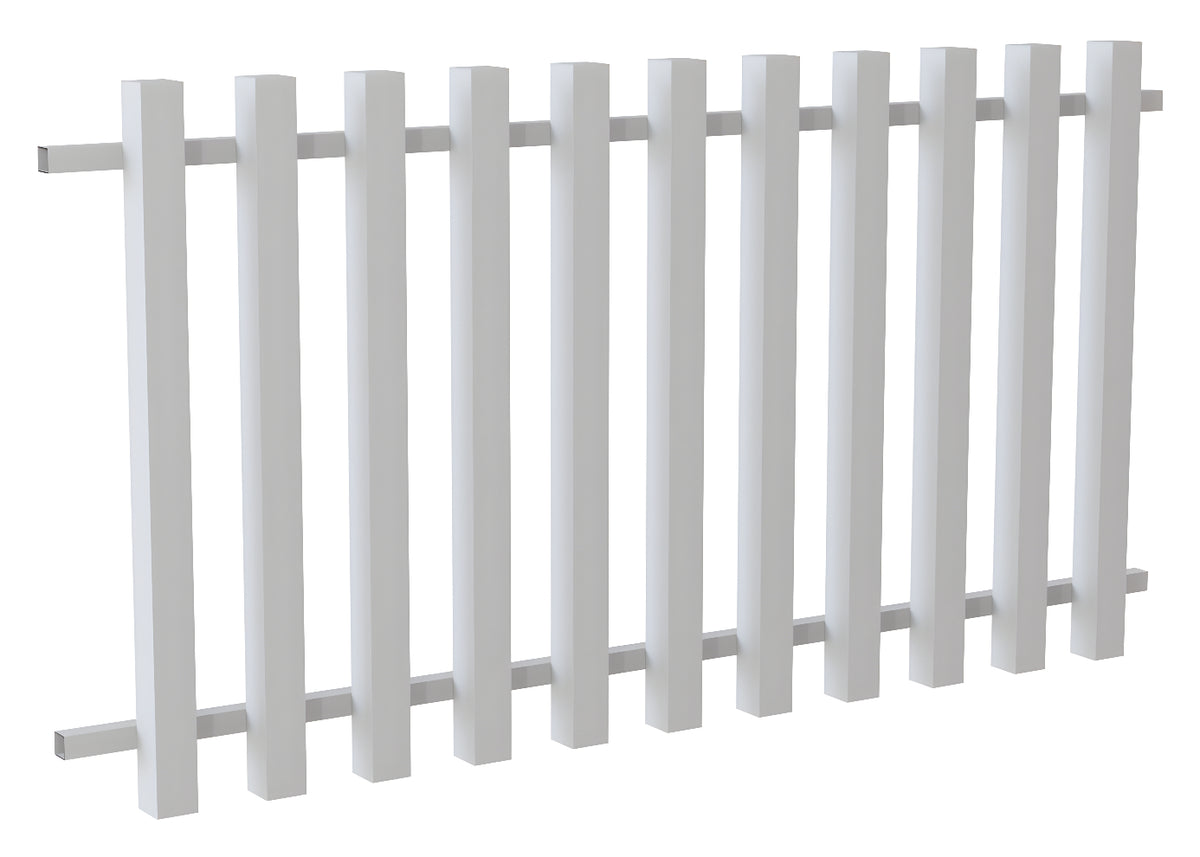 75x75 Aluminium Batten Fence Panel | Radiator Style 125mm Gap Australia