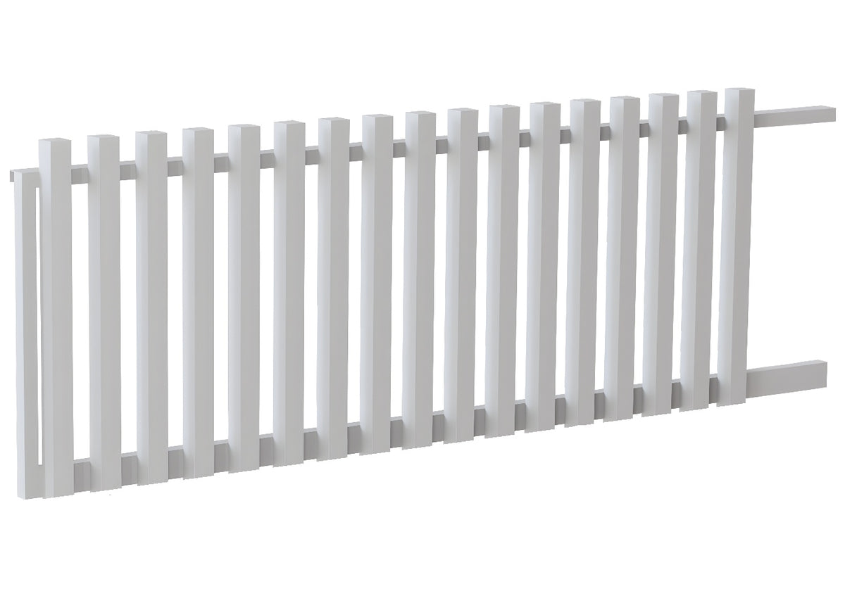 75x75 Aluminium Batten Sliding Gate | Radiator Style 100mm Gap Australia