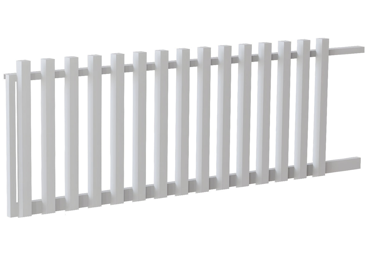 75x75 Aluminium Batten Sliding Gate | Radiator Style 125mm Gap Australia