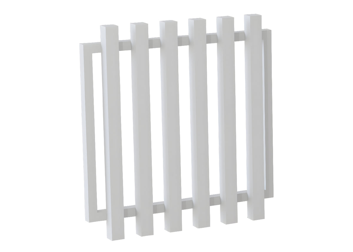 75x75 Aluminium Batten Swing Gate | Radiator Style 100mm Gap Australia
