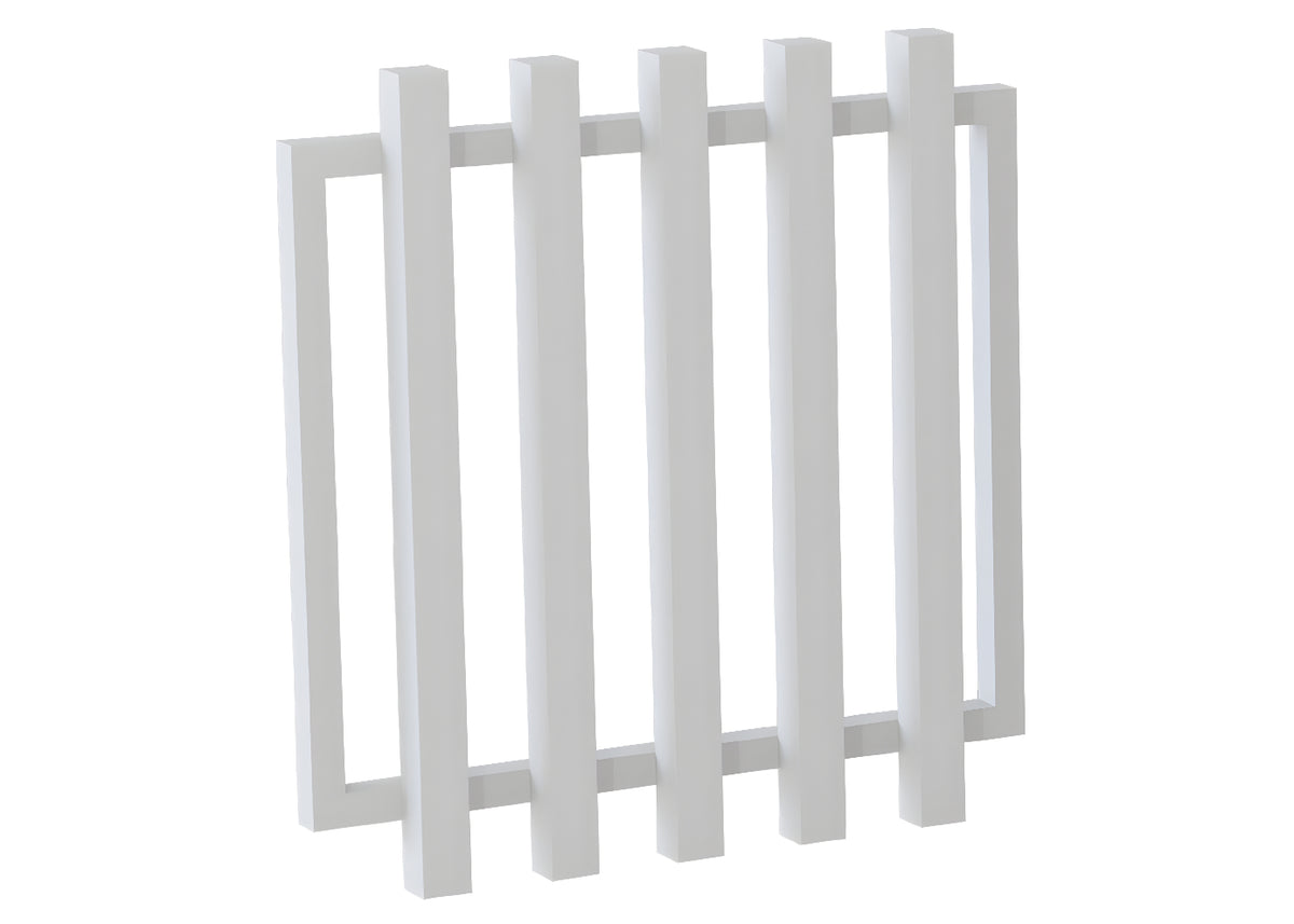 75x75 Aluminium Batten Swing Gate | Radiator Style 125mm Gap Australia
