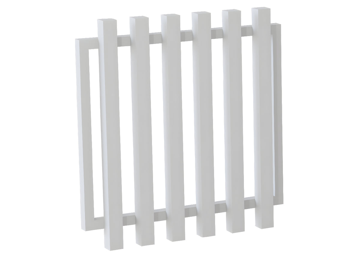 75x75 Aluminium Batten Swing Gate | Radiator Style 75mm Gap Australia