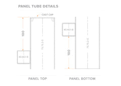 75x75 Aluminium Batten Fence Panel | Radiator Style 125mm Gap Australia