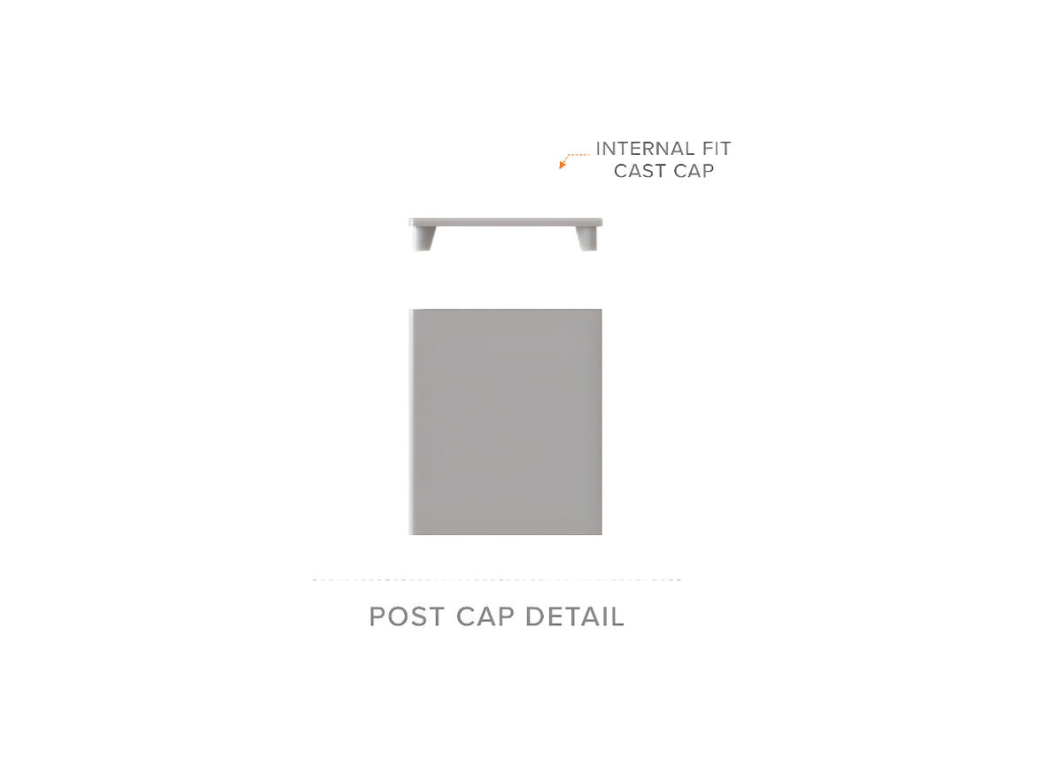 75 x 75 Aluminium Cast Cap