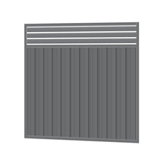 1800mm high Colorbond Breezeway Fencing Gate 100% Australian Made (1.72m wide) 2x Sheets, 2x Gate Stiles, 3x Gate Rails, 3x Slats, Screws.