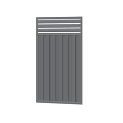 1800mm high Colorbond Breezeway Fencing Gate 100% Australian Made (930mm long) 1x Sheet, 2x Gate Stiles, 3x Gate Rails, 3x Slats, Screws.
