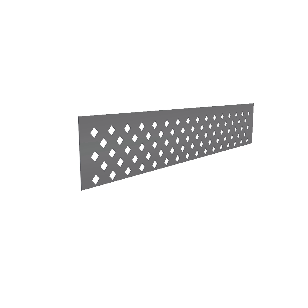 Colorbond Lattice Gate Infill - 1615 x 300mm