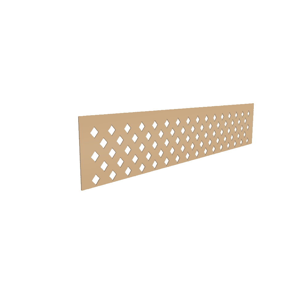 Colorbond Lattice Gate Infill - 1615 x 300mm