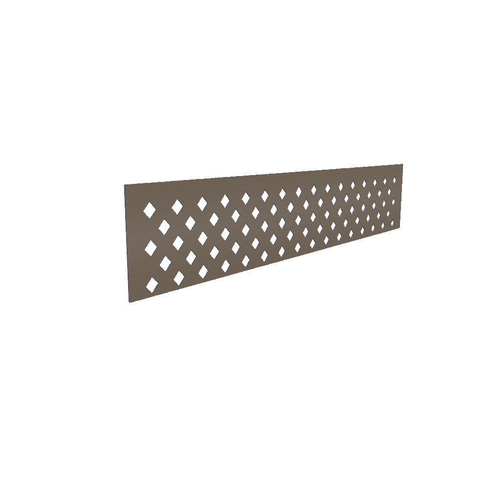 Colorbond Lattice Gate Infill - 1615 x 300mm
