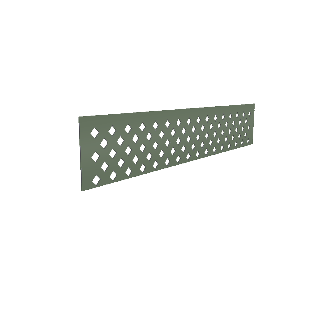 Colorbond Lattice Gate Infill - 1615 x 300mm