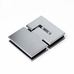 FORGE SHOWER HINGE GLASS TO GLASS 180 Degrees 10mm glass - Pearl Chrome
