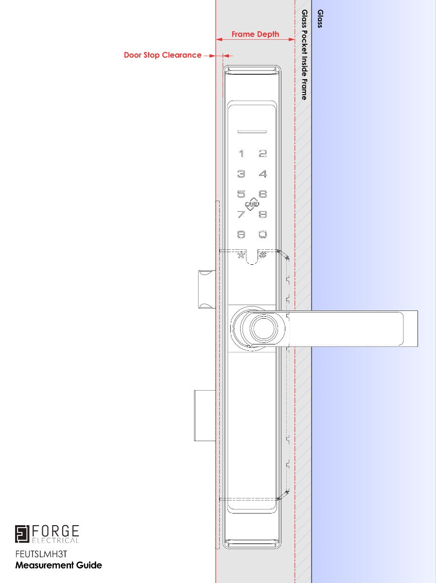 FHFEUTSLMH3T – FORGE Biometric Aluminum Frame Slim Smart Lock HL3 | TTLock BLE – supplier technical reference 11