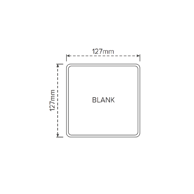 3 RAIL RURAL PVC BLANK POST - 127 x 127 x 2050mm, 7 Year Warranty