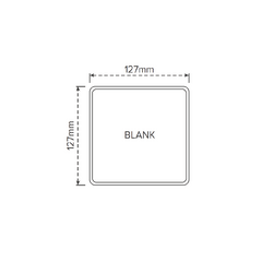 3 RAIL RURAL PVC BLANK POST - 127 x 127 x 2050mm, 7 Year Warranty