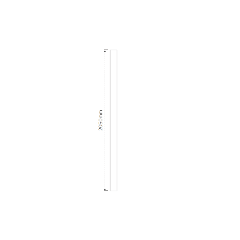 3 RAIL RURAL PVC BLANK POST - 127 x 127 x 2050mm, 7 Year Warranty