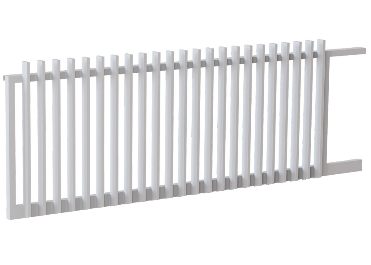 50x25 Aluminium Batten Sliding Gate | Radiator Style 75mm Gap Australia