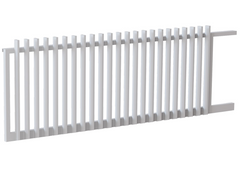 50x25 Aluminium Batten Sliding Gate | Radiator Style 75mm Gap Australia