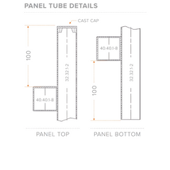 32 x 32mm Radiator Swing Gate - 30mm Gap