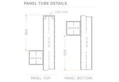 32 x 32mm Radiator Panel - 30mm Gap
