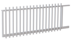 40 x 40mm Radiator Sliding Gate – 120mm Gap | Custom Aluminium