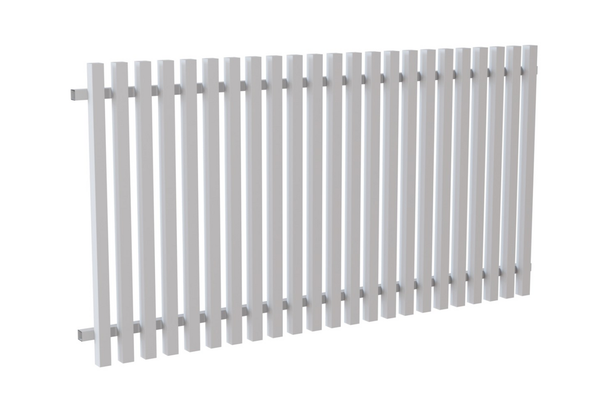 50x50 Aluminium Batten Radiator Fence Panel – 50mm Gap