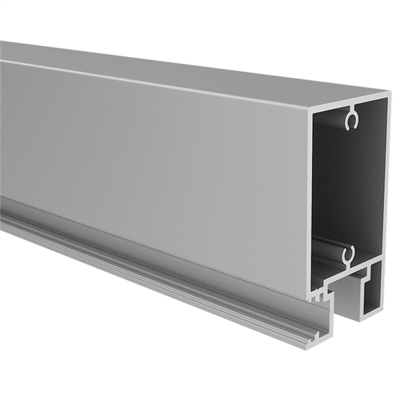 Glass Outlet Horizontal Gate Rail - Aluminium - 65 x 50mm, 4800mm - Image 7