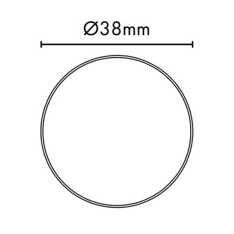 Adjustable Glass Standoff - 38mm Diameter Cap with 30mm Body