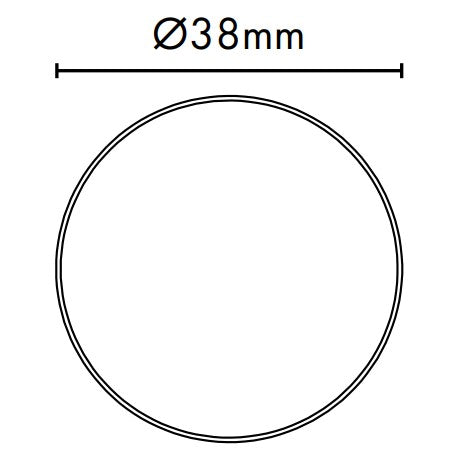 Adjustable Glass Standoff - 38mm Diameter Cap with 45mm Body