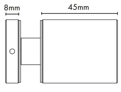 Adjustable Glass Standoff - 38mm Diameter Cap with 45mm Body