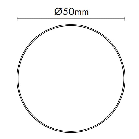 Adjustable Glass Standoff - 50mm Diameter Cap with 30mm Body