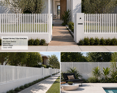 100x50 Aluminium Batten Fence Panel | Radiator Style 100mm Gap Australia