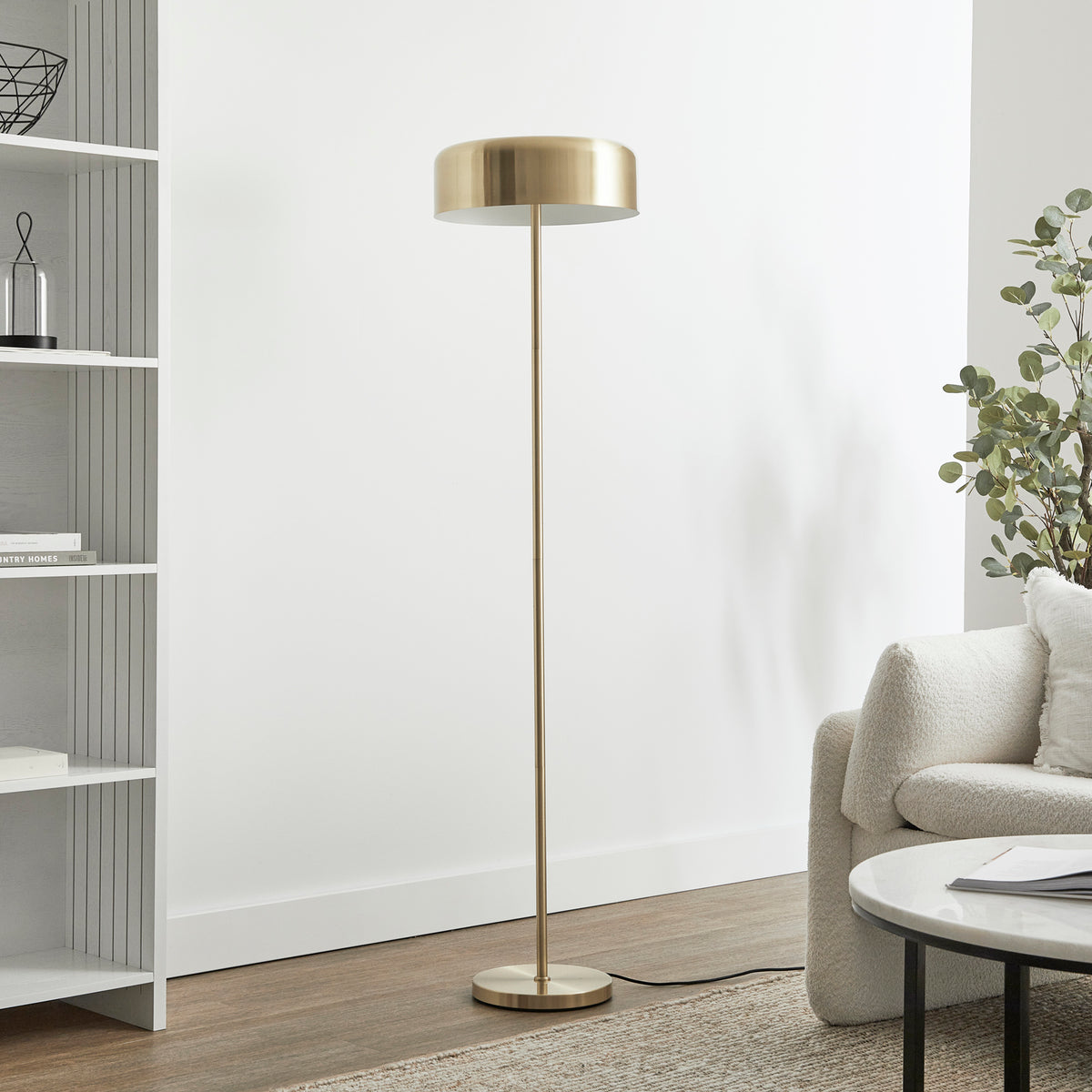 Mushroom 150cm Floor Lamp Gold lifestyle image