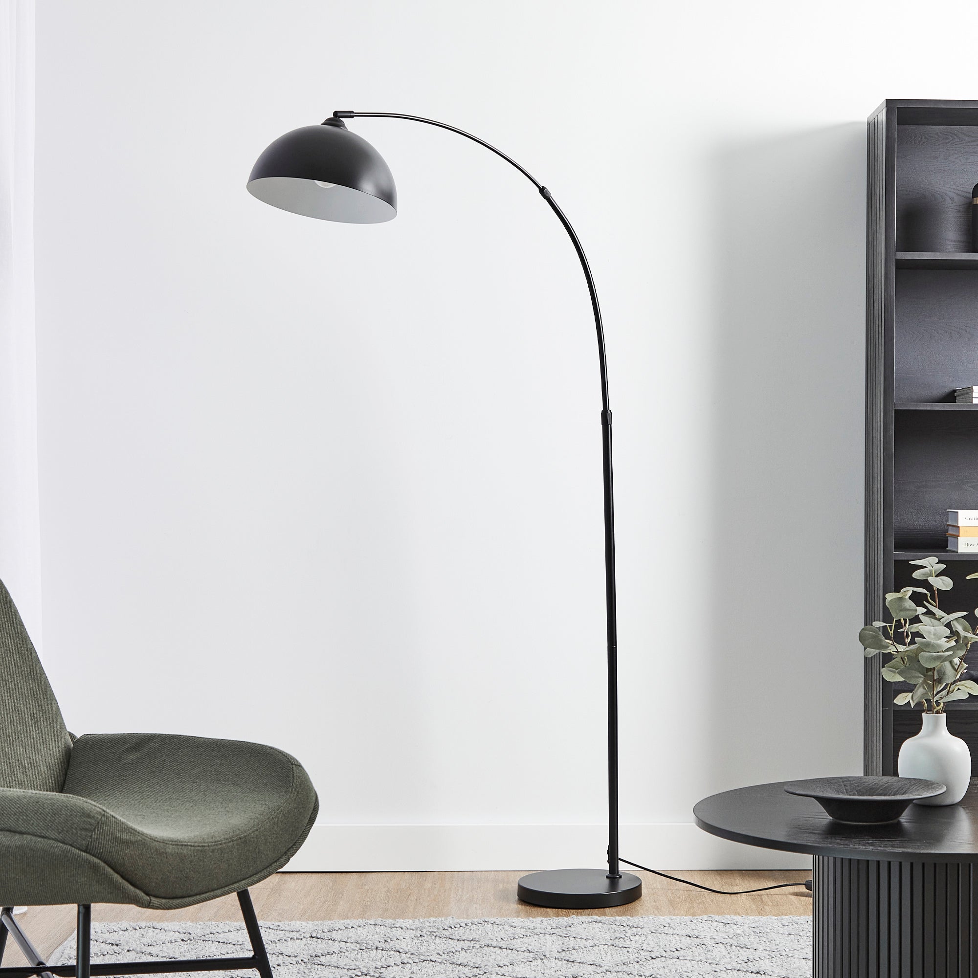 Tokyo 175cm Arch Floor Lamp Black lifestyle image