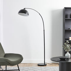 Tokyo 175cm Arch Floor Lamp Black lifestyle image