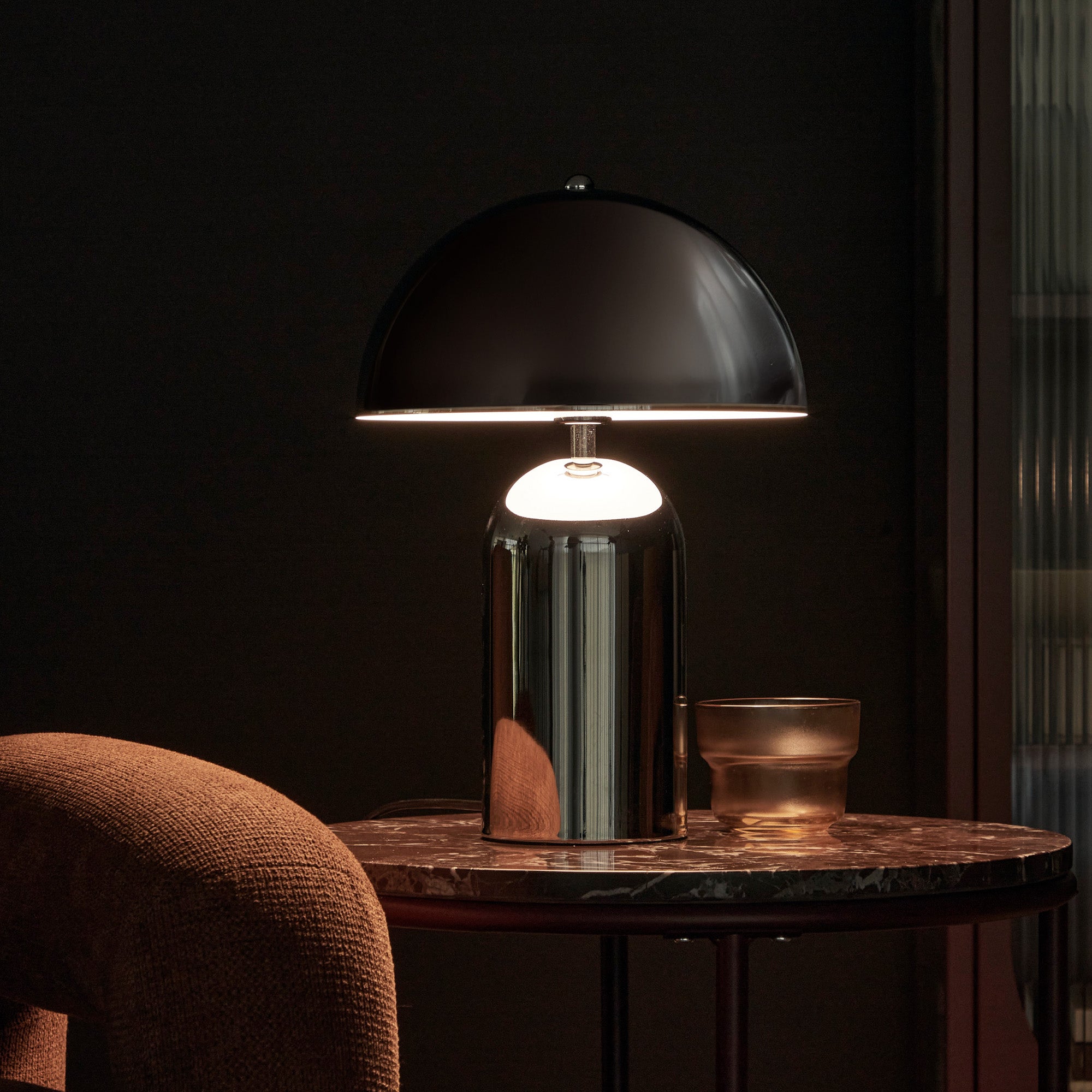 Mushroom Table Lamp Chrome product image 4
