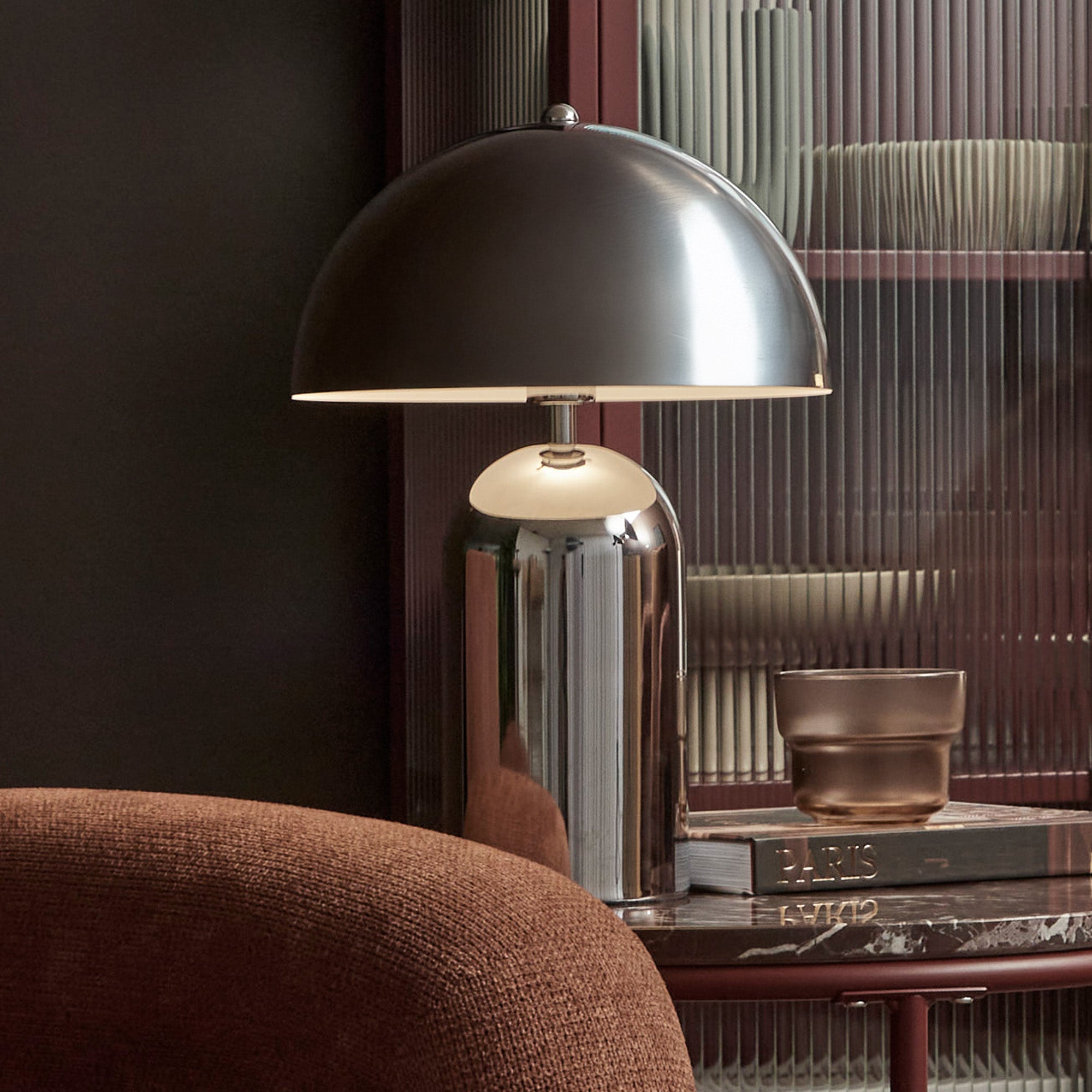Mushroom Table Lamp Chrome product image 7