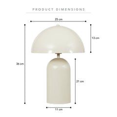 Mushroom 36cm Table Lamp Cloud product image 3